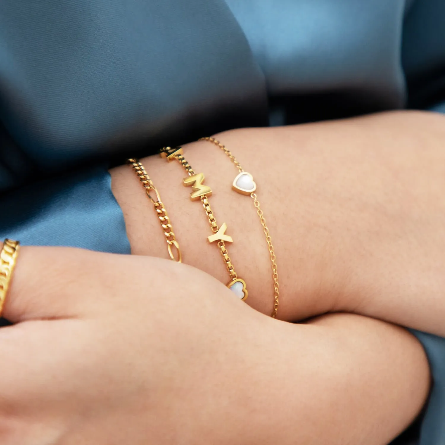 Made Mine Name Bracelet (Gold) sold by Abbott Lyon product image thumbnail 4