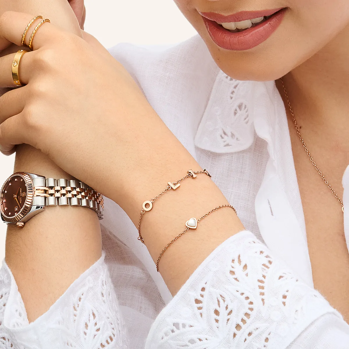 Made Mine Name Bracelet (Rose Gold) sold by Abbott Lyon product image thumbnail 3