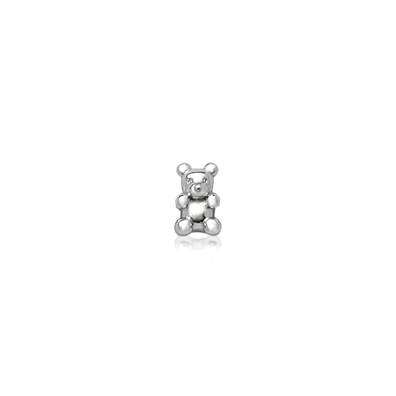 Made Mine Charms - Teddy Bear Charm (Silver) sold by Abbott Lyon