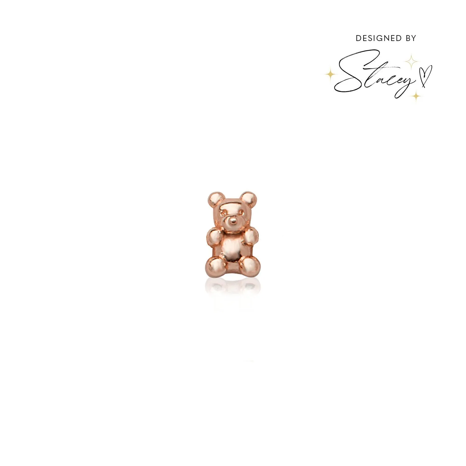 Made Mine Charms - Teddy Bear Charm (Rose Gold) sold by Abbott Lyon product image thumbnail 2