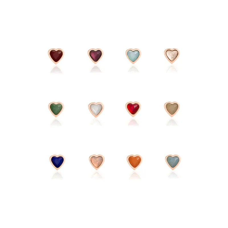 Made Mine Charms - Heart Birthstone Charms (Rose Gold) sold by Abbott Lyon