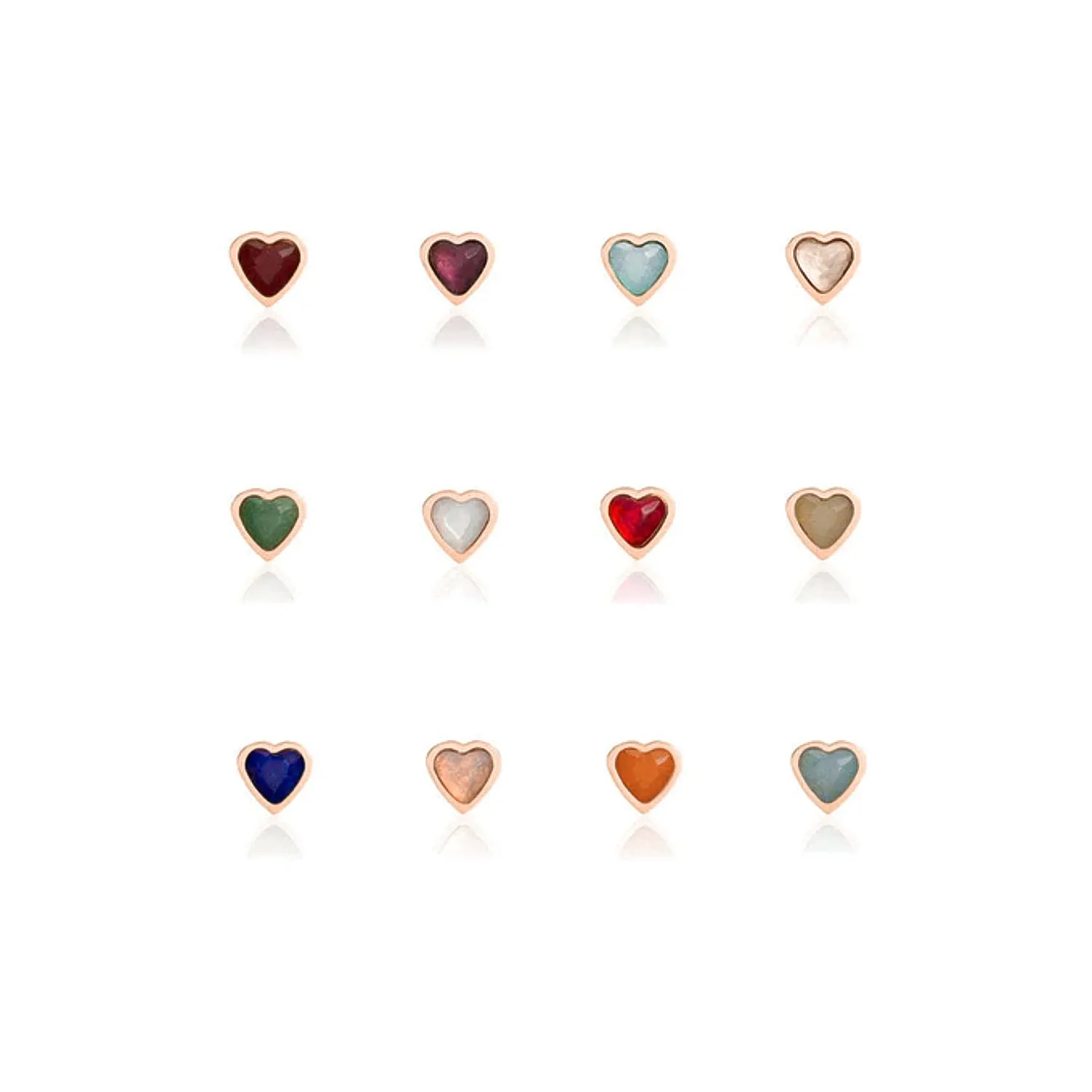Made Mine Charms - Heart Birthstone Charms (Rose Gold) sold by Abbott Lyon