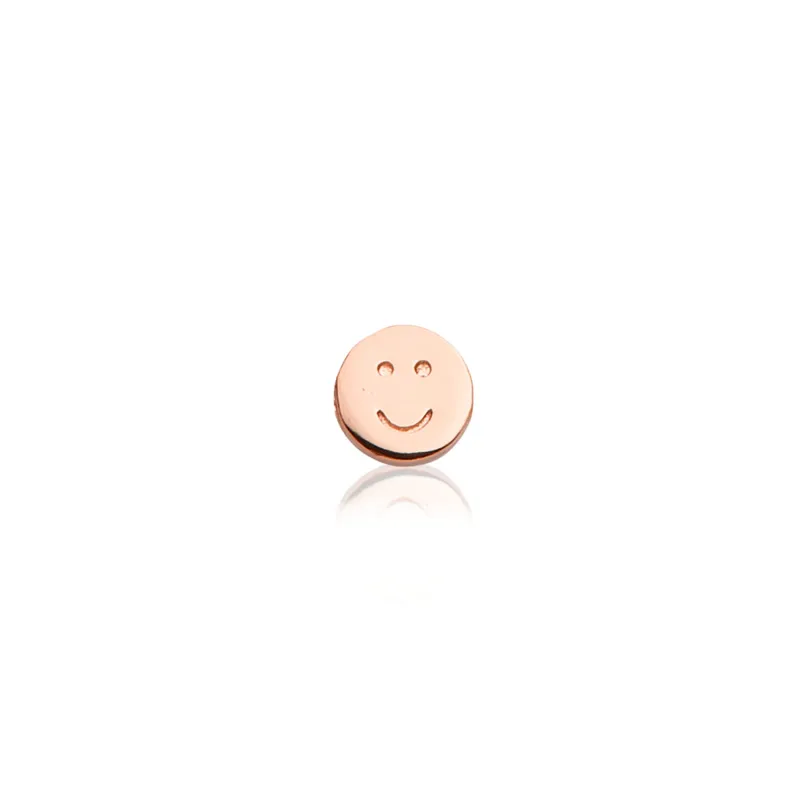 Made Mine Charms - Happy Face Charm (Rose Gold) sold by Abbott Lyon
