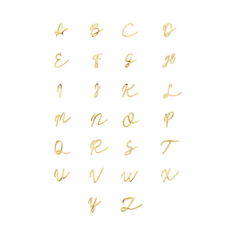 Made Mine Charms - Script Initial Charms (Gold) sold by Abbott Lyon