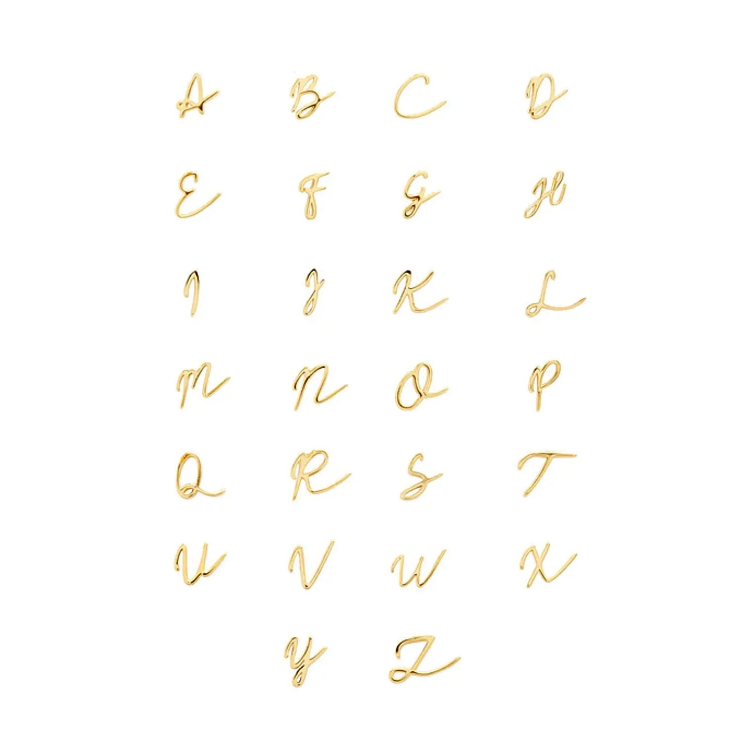 Made Mine Charms - Script Initial Charms (Gold) sold by Abbott Lyon