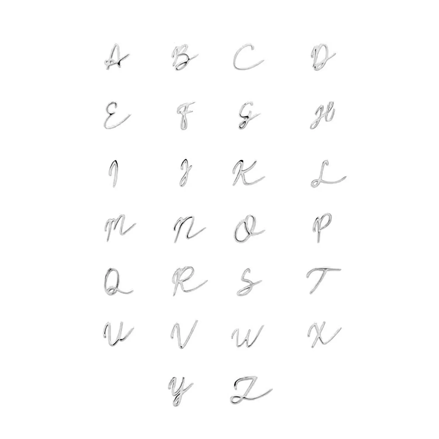 Made Mine Charms - Script Initial Charms (Silver) sold by Abbott Lyon