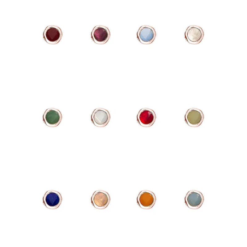 Made Mine Charms - Round Birthstone Charms (Rose Gold) sold by Abbott Lyon