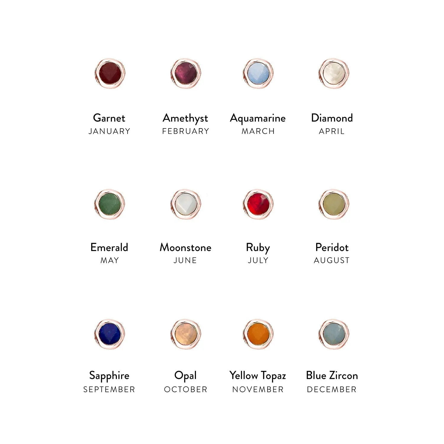 Made Mine Charms - Round Birthstone Charms (Rose Gold) sold by Abbott Lyon product image thumbnail 2