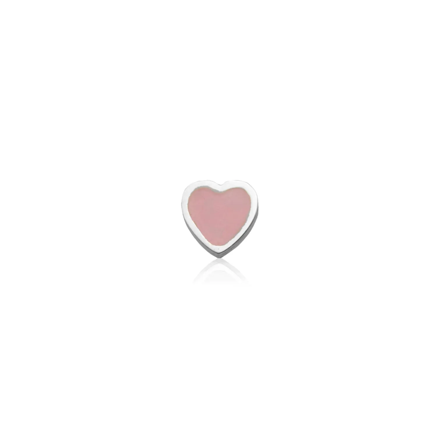 Made Mine Charms - Pink Heart Charm (Silver) sold by Abbott Lyon