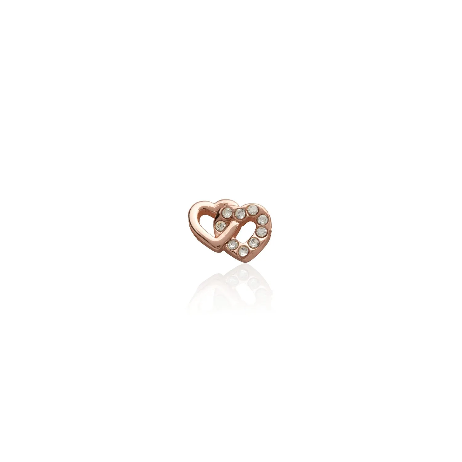 Made Mine Charms - Double Heart Charm (Rose Gold) sold by Abbott Lyon