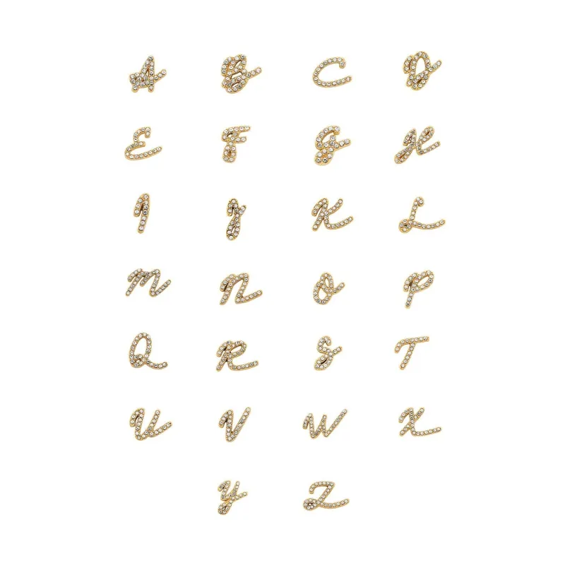 Made Mine Charms - Pave Initial Charms (Gold) sold by Abbott Lyon