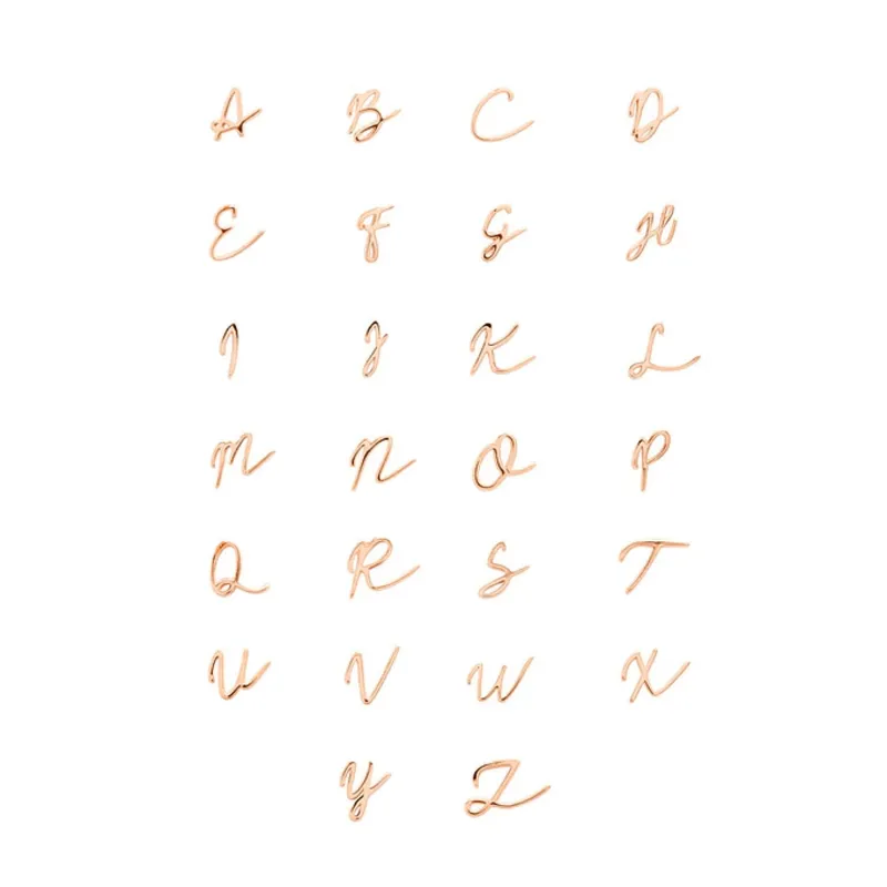 Made Mine Charms - Script Initial Charms (Rose Gold) sold by Abbott Lyon