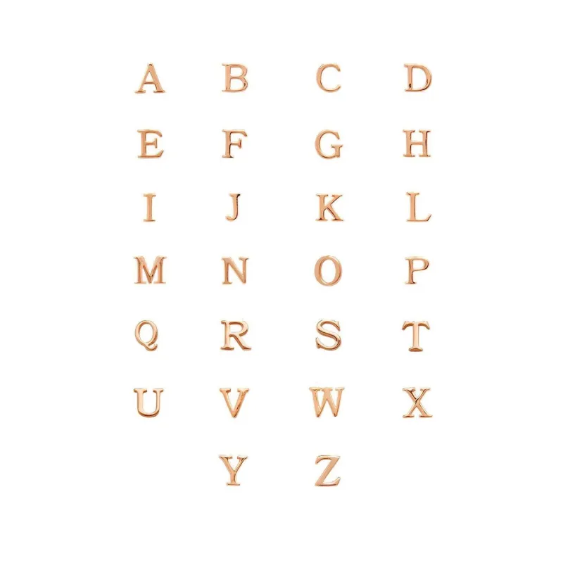 Made Mine Charms - Didot Initial Charm (Rose Gold) sold by Abbott Lyon