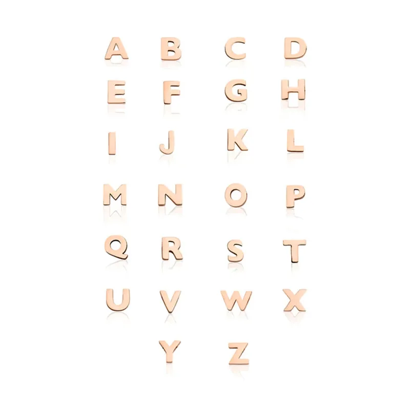 Made Mine Charms - Block Initial Charm (Rose Gold) sold by Abbott Lyon