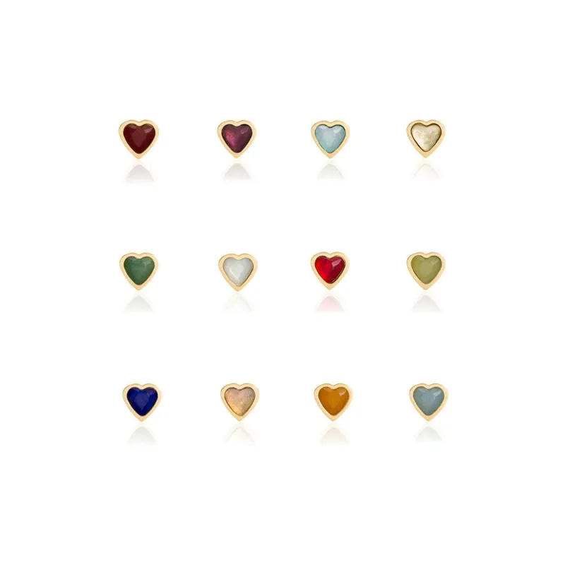 Made Mine Charms - Heart Birthstone Charms (Gold) sold by Abbott Lyon