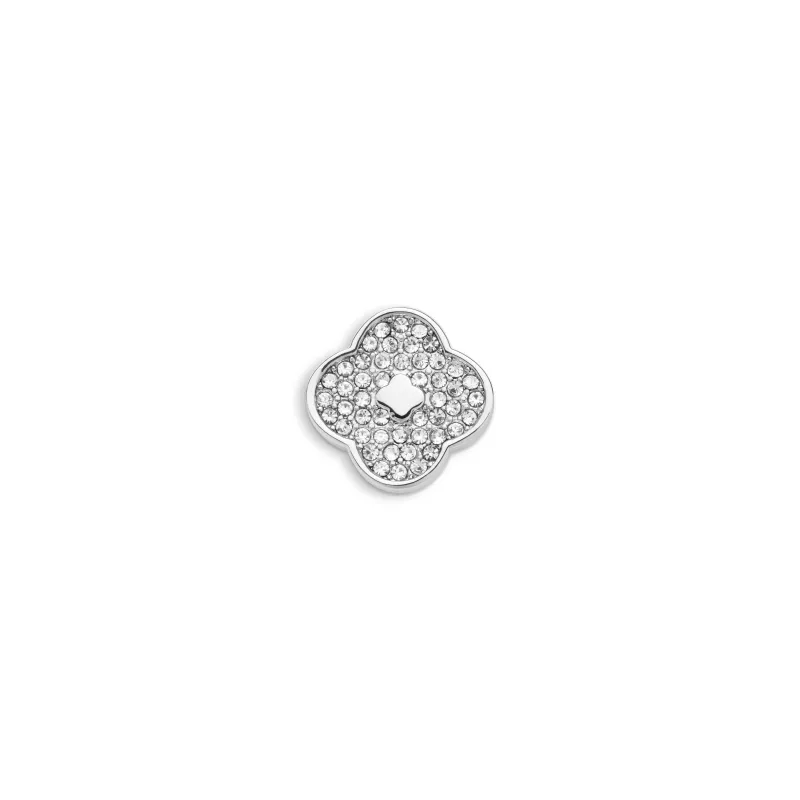 Shimmer Pavé Clover Charms (Silver) - Clover sold by Abbott Lyon