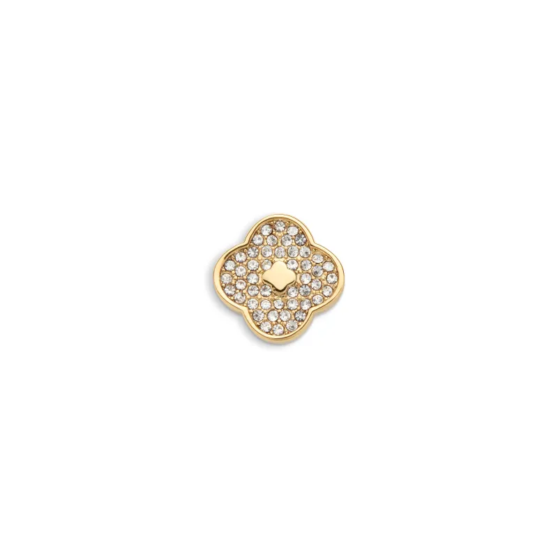 Shimmer Pavé Clover Charms (Gold) - Clover sold by Abbott Lyon