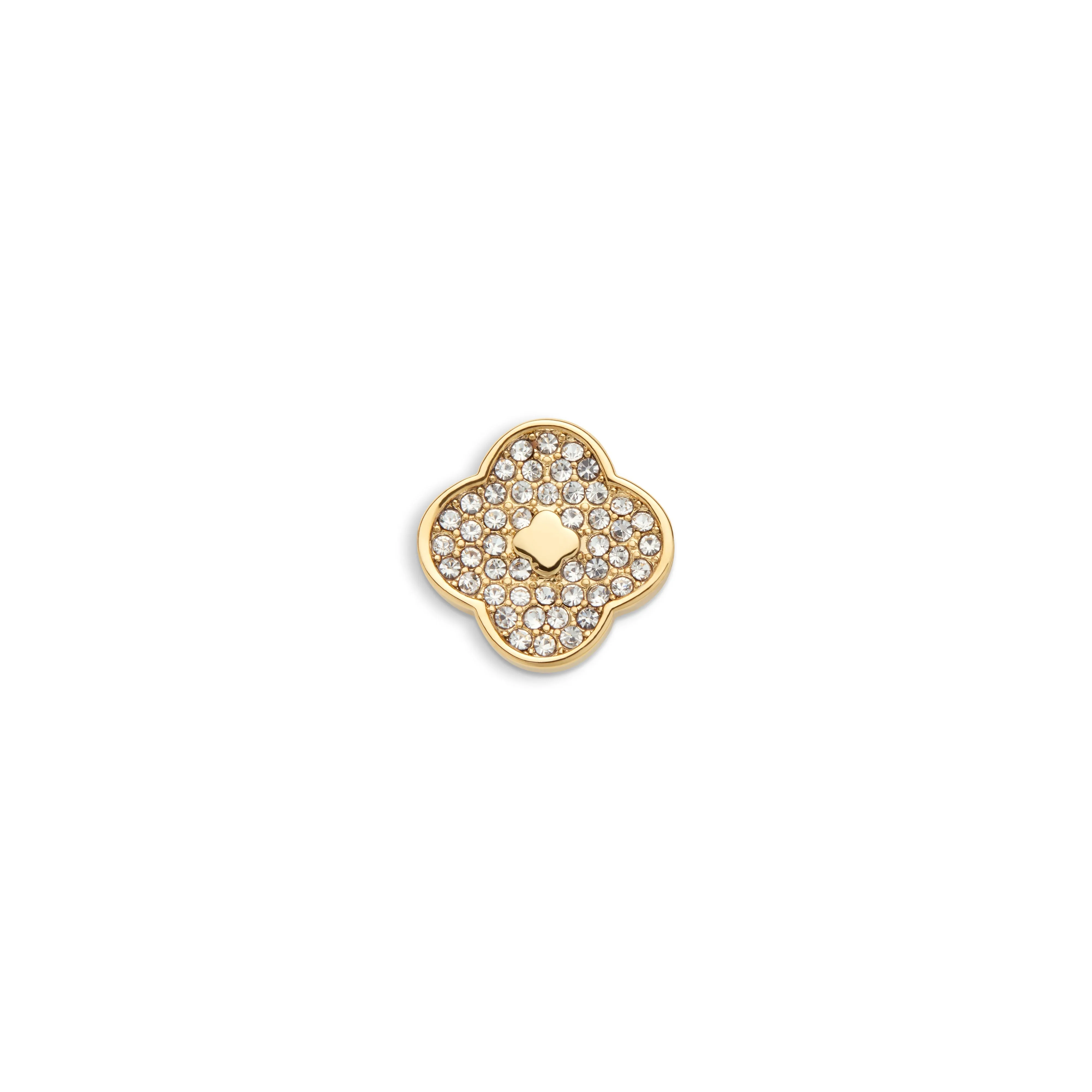 Shimmer Pavé Clover Charms (Gold) - Clover sold by Abbott Lyon