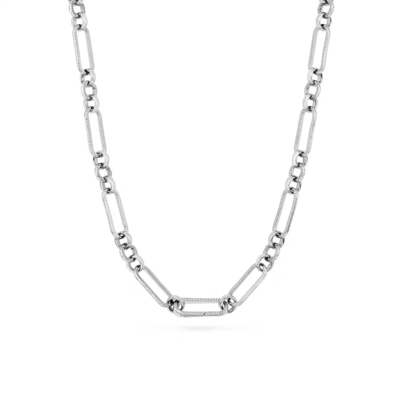 Figaro Chain Necklace (Silver) sold by Abbott Lyon