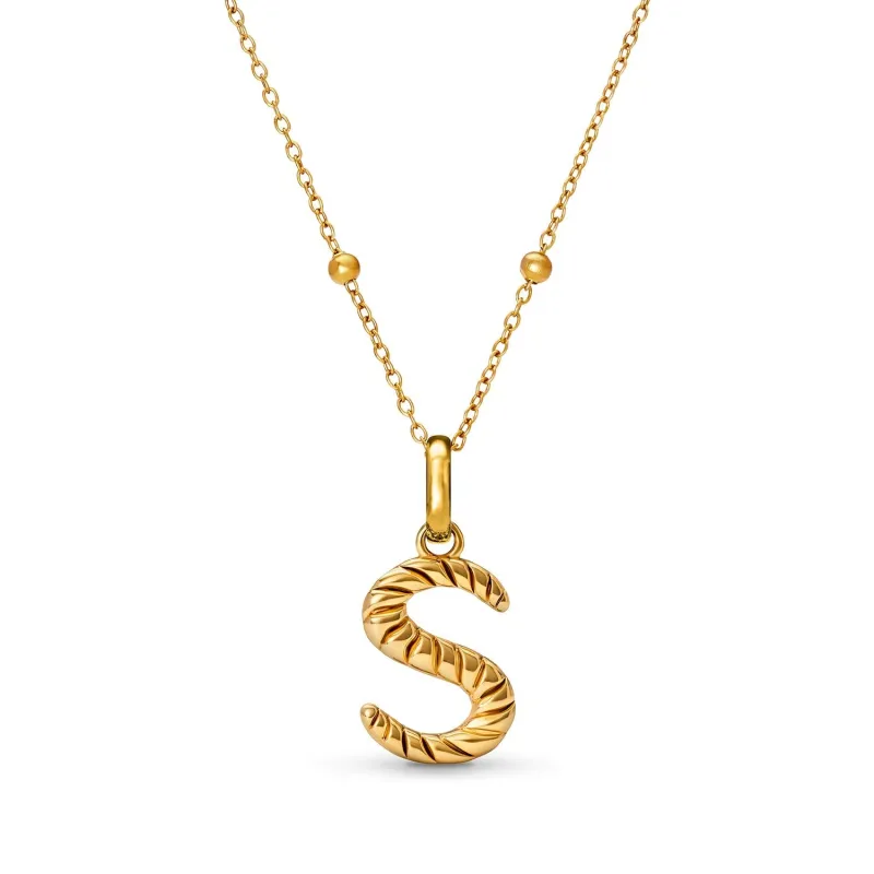Entwine Initial Necklace (Gold) sold by Abbott Lyon