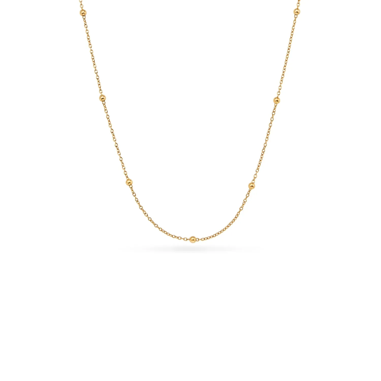 Layering Sphere Chain Necklace (Gold) sold by Abbott Lyon product image thumbnail 2