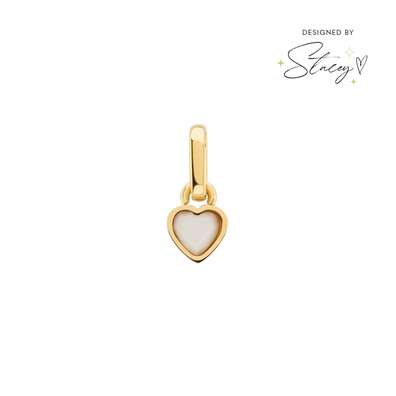 Stacey's Stories Mini Heart Birthstone Pendant (Gold) sold by Abbott Lyon