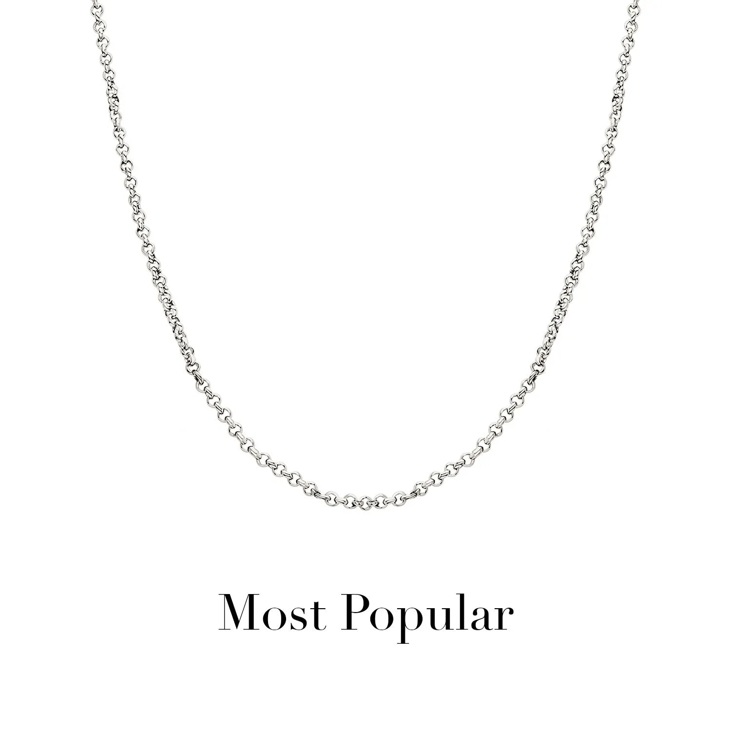 Layering Box Chain Necklace (Silver) sold by Abbott Lyon product image thumbnail 2