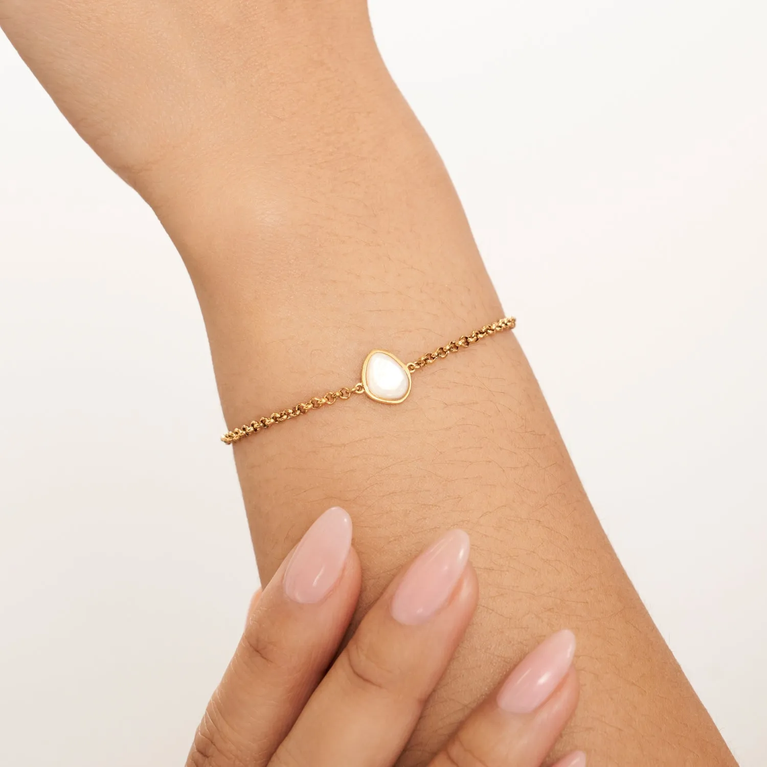 Organic Moonstone Bracelet (Gold) sold by Abbott Lyon product image thumbnail 2