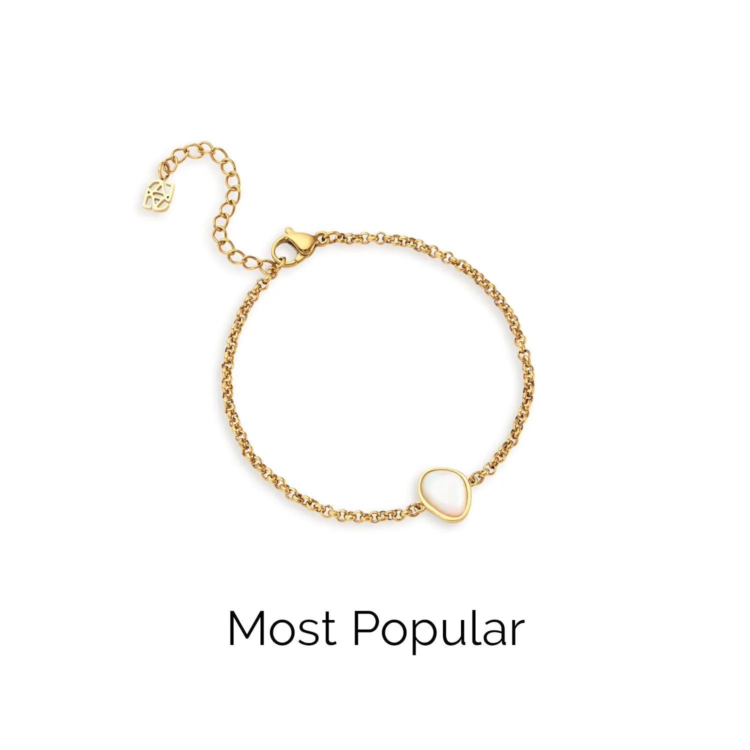 Organic Moonstone Bracelet (Gold) sold by Abbott Lyon product image thumbnail 4
