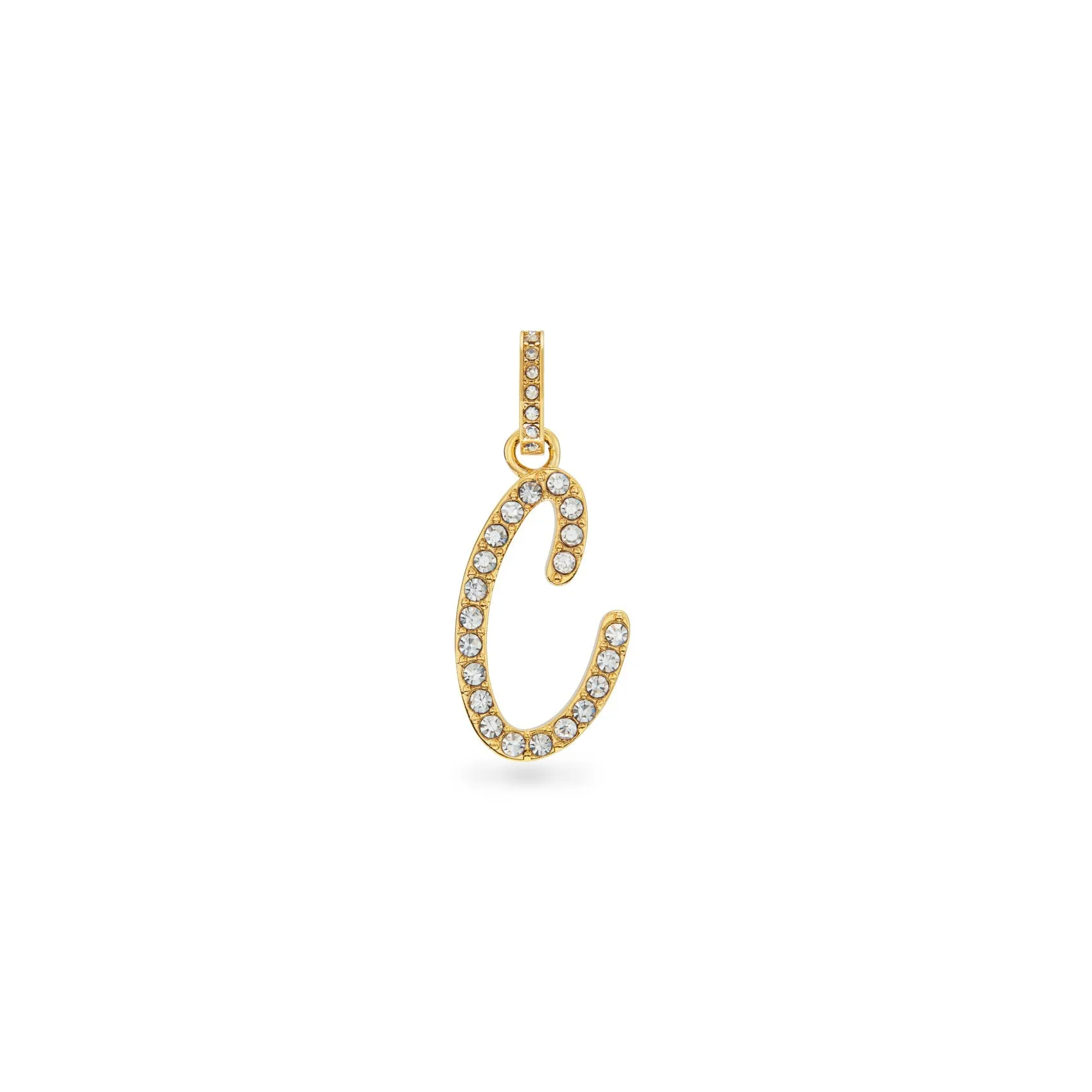 Pavé Initial Pendant (Gold) sold by Abbott Lyon product image thumbnail 3