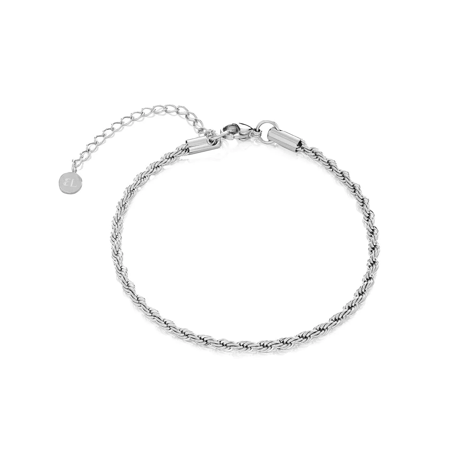 Small Rope Chain Bracelet (Silver) sold by Abbott Lyon product image thumbnail 3