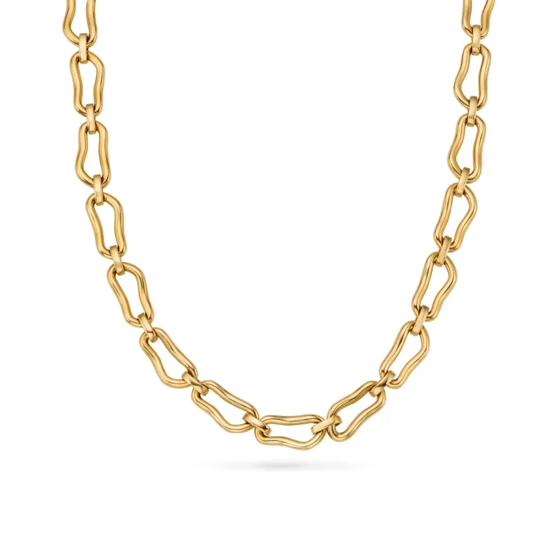 Molten Link Necklace (Gold) sold by Abbott Lyon