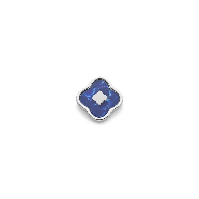 Blue Lace Agate Clover Charms (Silver) - Clover sold by Abbott Lyon
