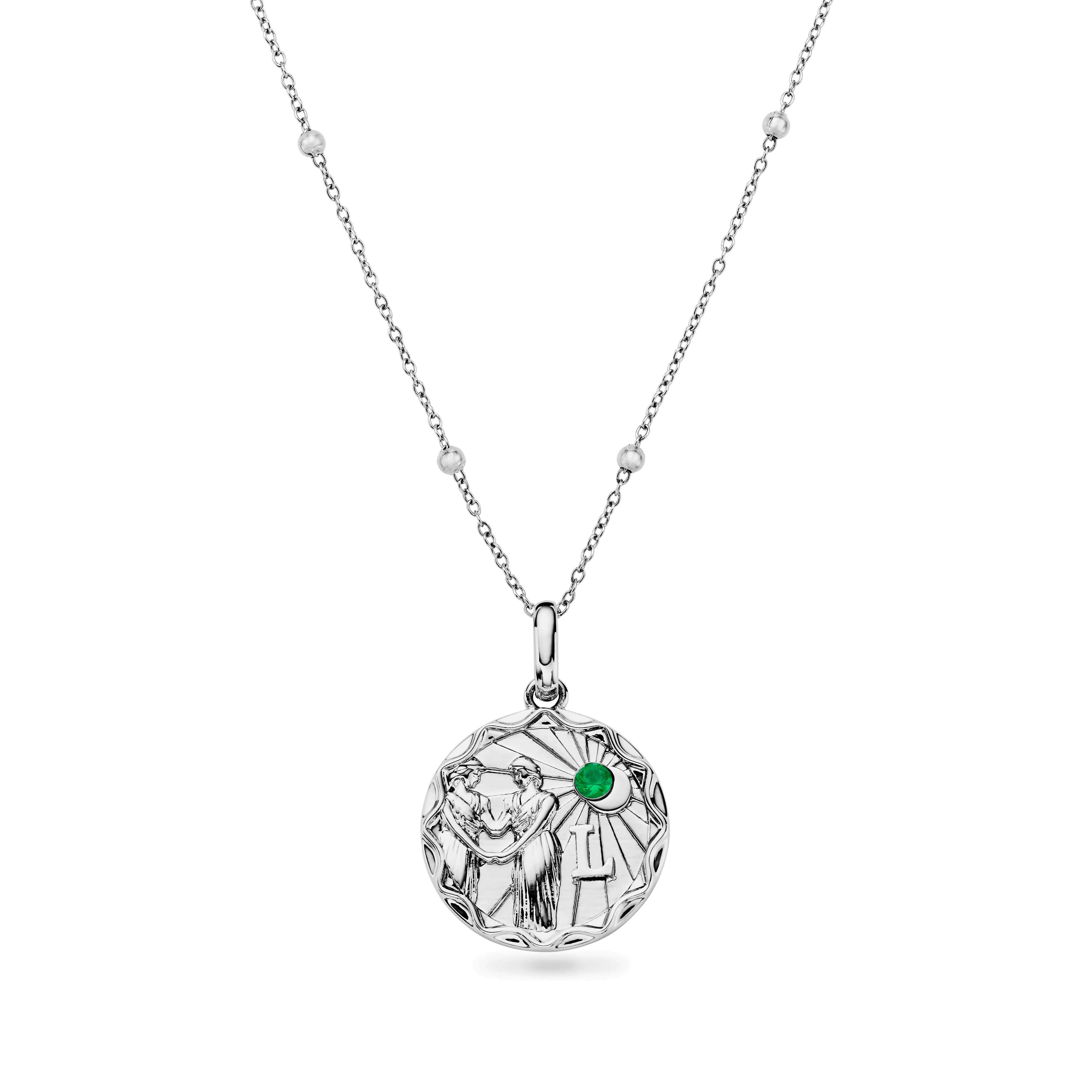 Custom Zodiac Coin Necklace (Silver) sold by Abbott Lyon