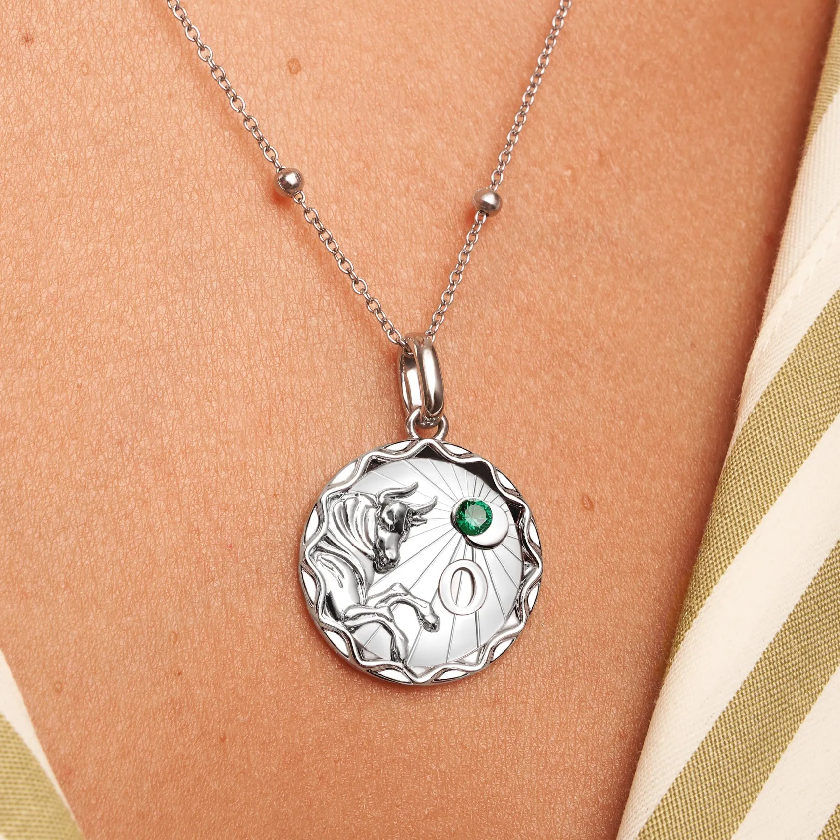 Custom Zodiac Coin Necklace (Silver) sold by Abbott Lyon product image thumbnail 2