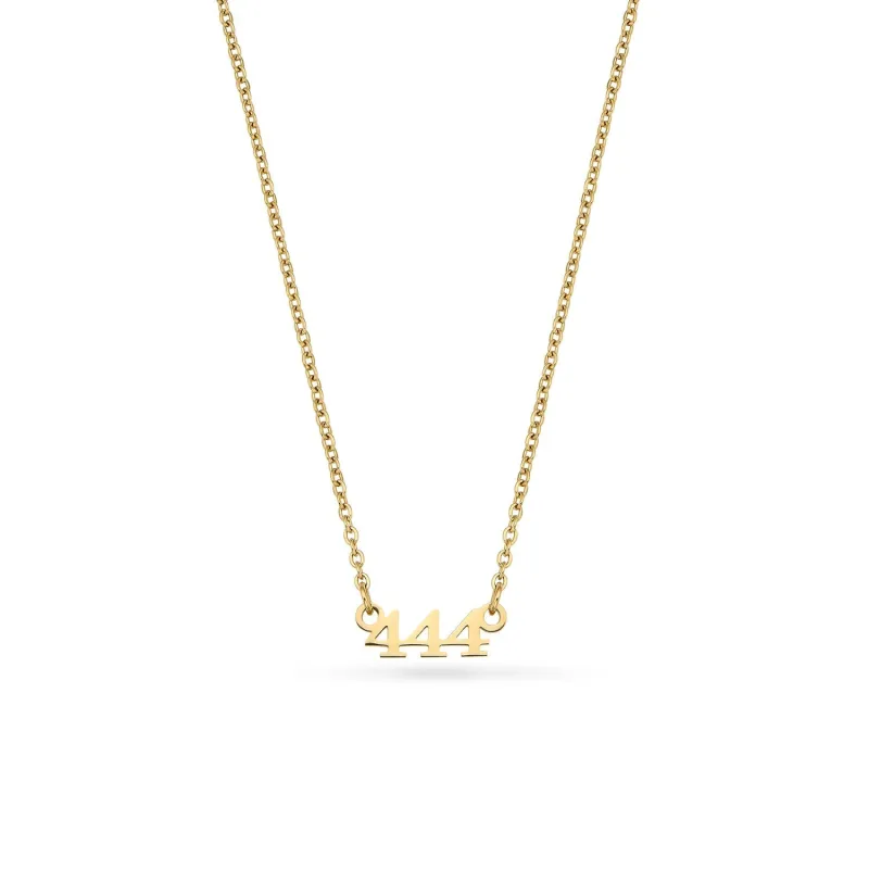 Angel Number Necklace (Gold) made by Abbott Lyon