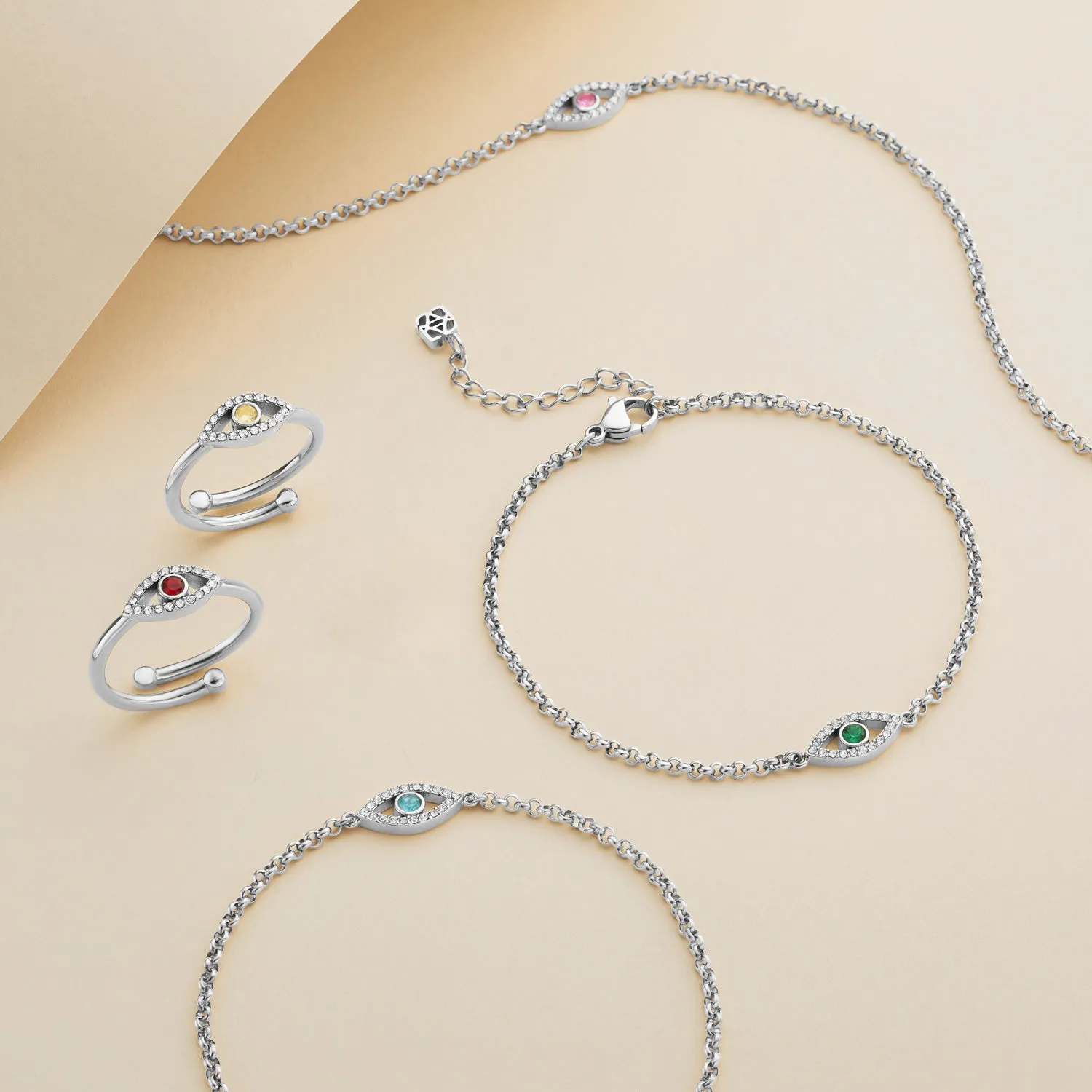 Custom Evil Eye Necklace (Silver) sold by Abbott Lyon product image thumbnail 5