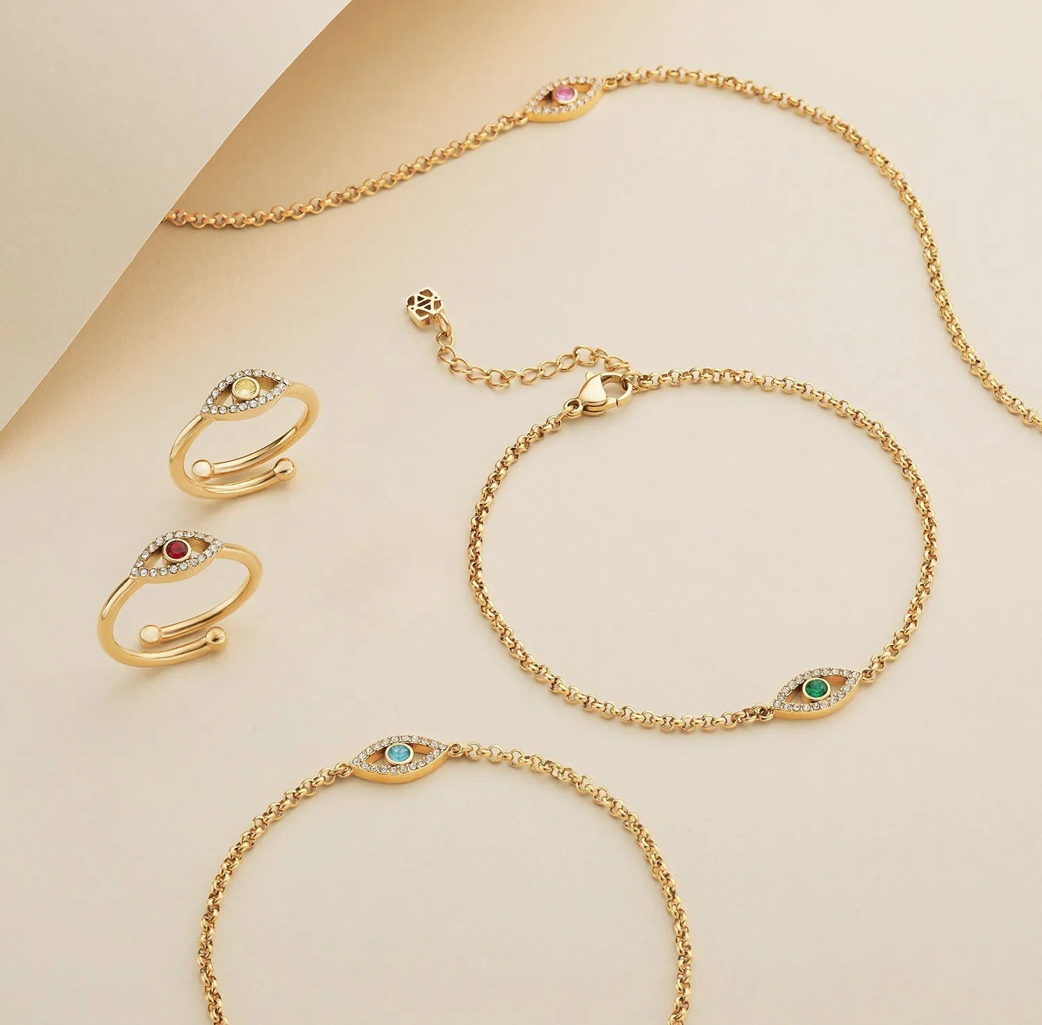 Evil Eye Bracelet (Gold) sold by Abbott Lyon product image thumbnail 3