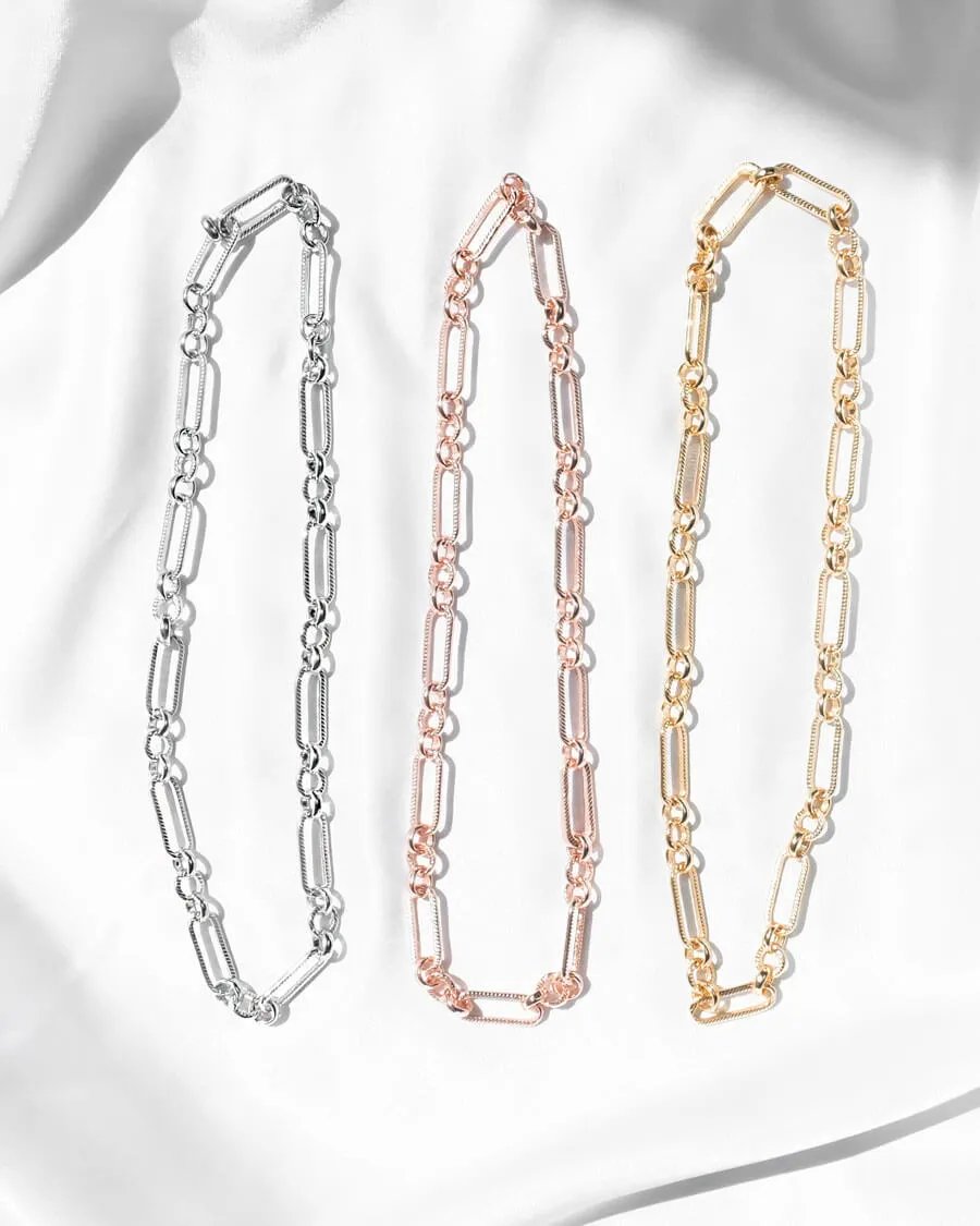 Figaro Chain Necklace (Silver) sold by Abbott Lyon product image thumbnail 3