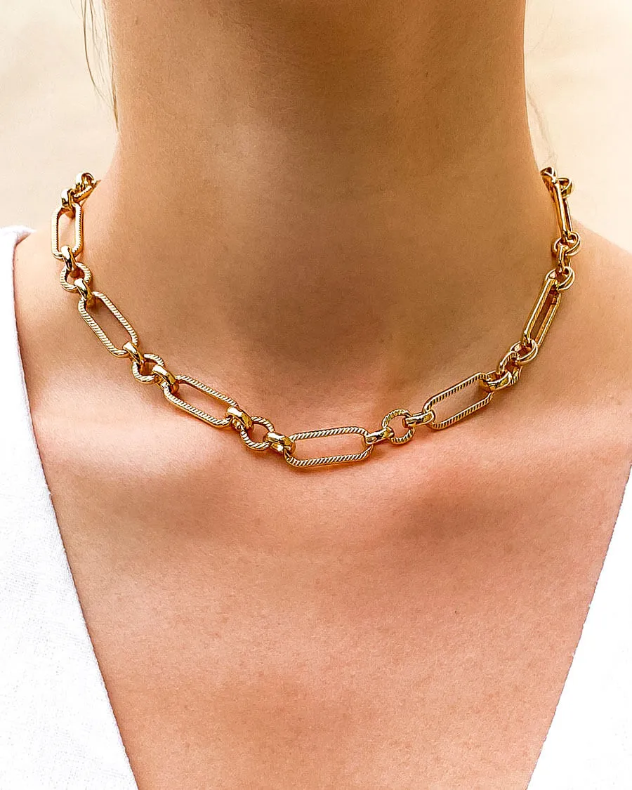 Figaro Chain Necklace (Gold) sold by Abbott Lyon product image thumbnail 2