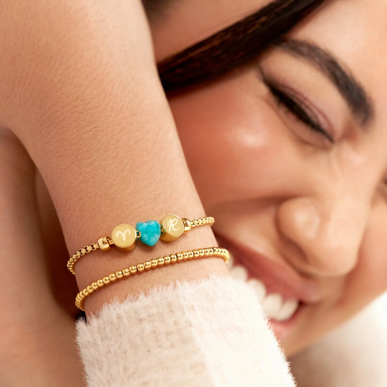 Script Initial Bracelet Charm (Gold) sold by Abbott Lyon product image thumbnail 2