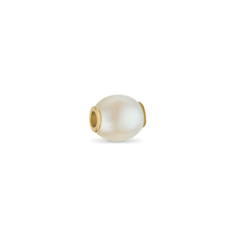 Organic Pearl Bracelet Charm (Gold) sold by Abbott Lyon