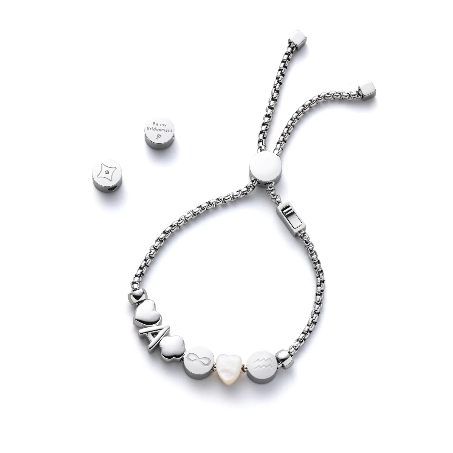 Doodle Heart Bracelet Charm (Silver) sold by Abbott Lyon product image thumbnail 2
