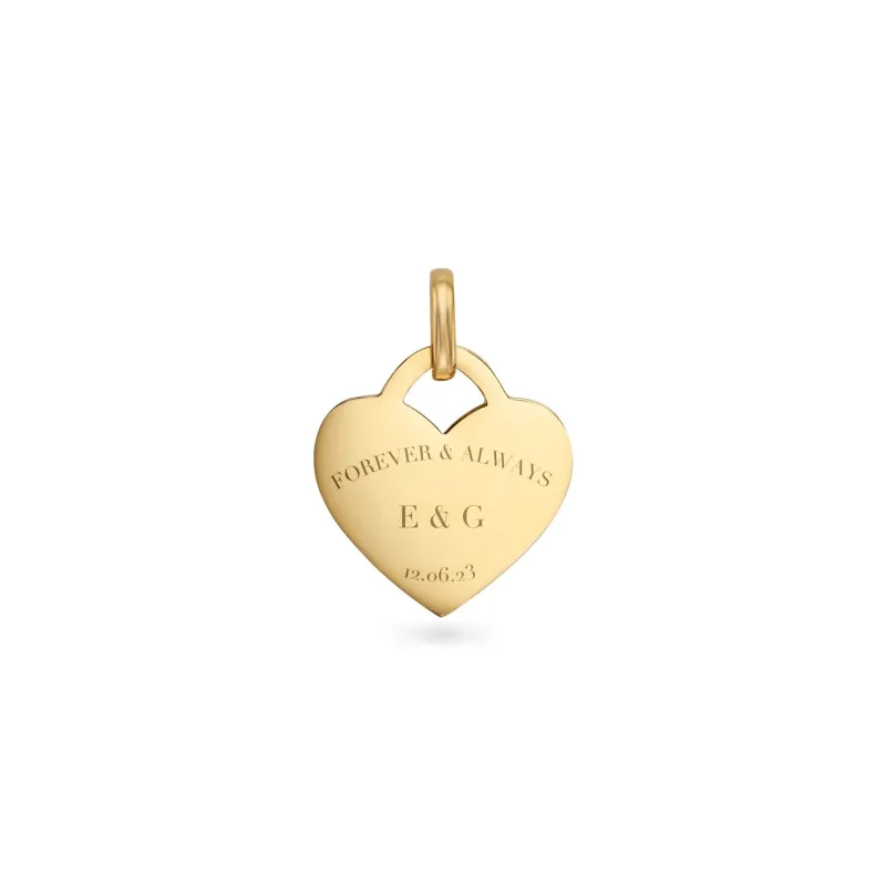 Heart Token Pendant (Gold) sold by Abbott Lyon