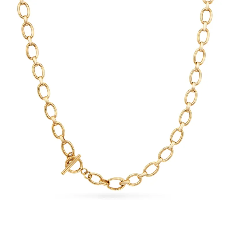 Oval Link Chain Necklace (Gold) sold by Abbott Lyon