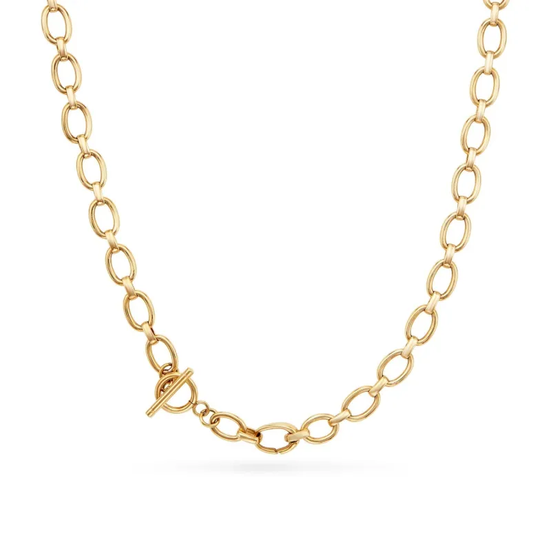Oval Link Chain Necklace (Gold) sold by Abbott Lyon