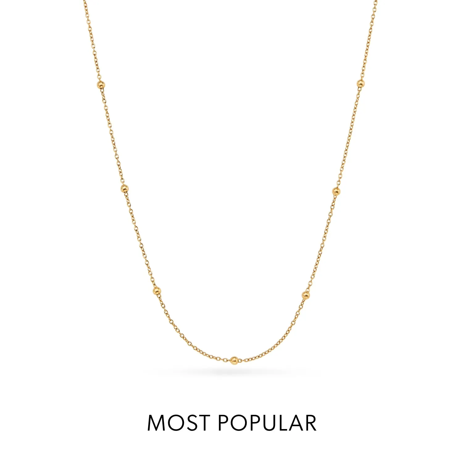 Sphere Chain Necklace (Gold) sold by Abbott Lyon product image thumbnail 4