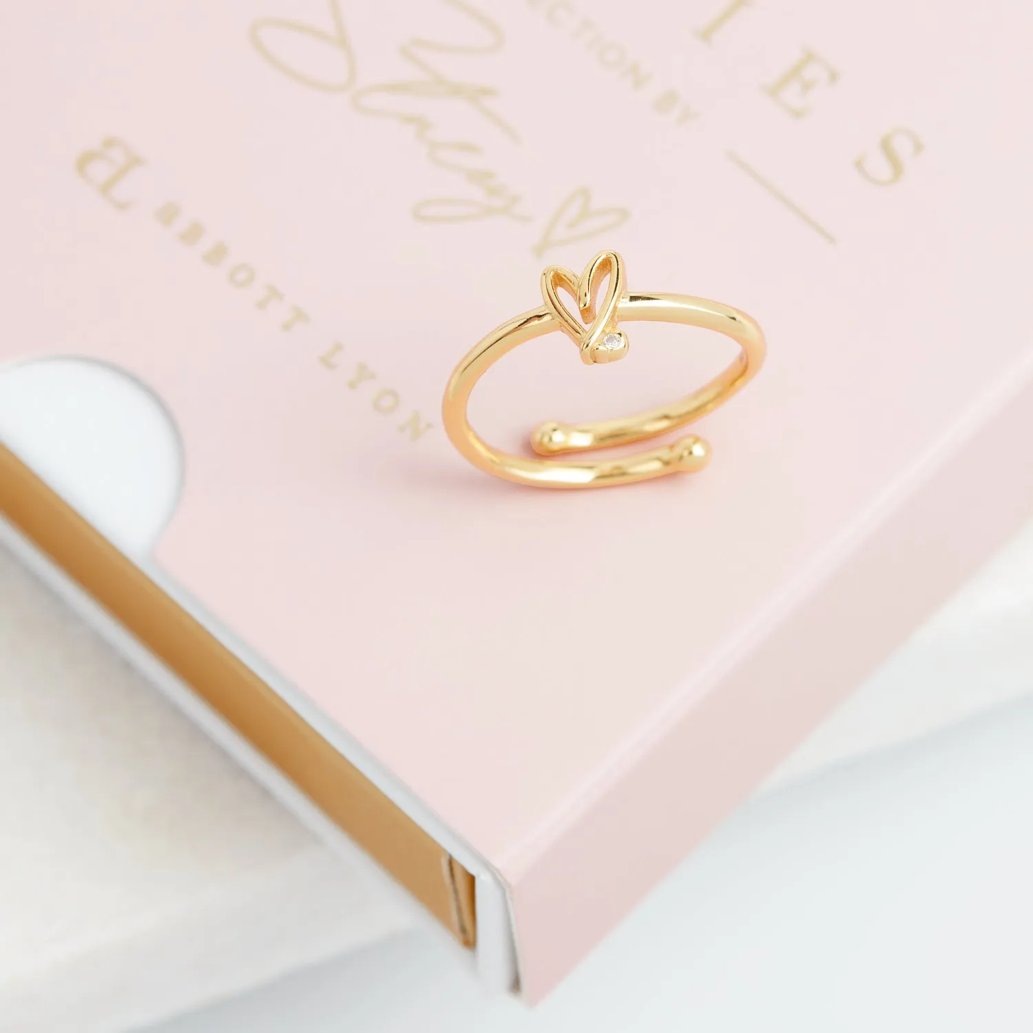 Stacey's Stories Doodle Heart Crystal Ring (Gold) sold by Abbott Lyon product image thumbnail 3