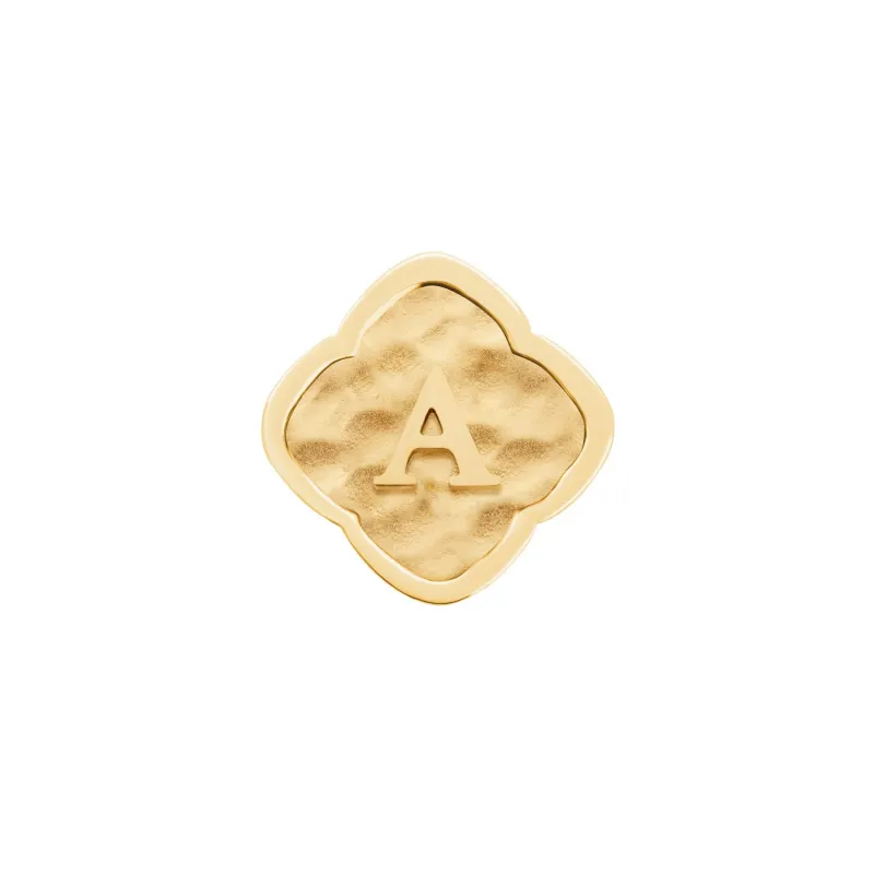 Rosette Molten Clover Charms (Gold) - Initials sold by Abbott Lyon