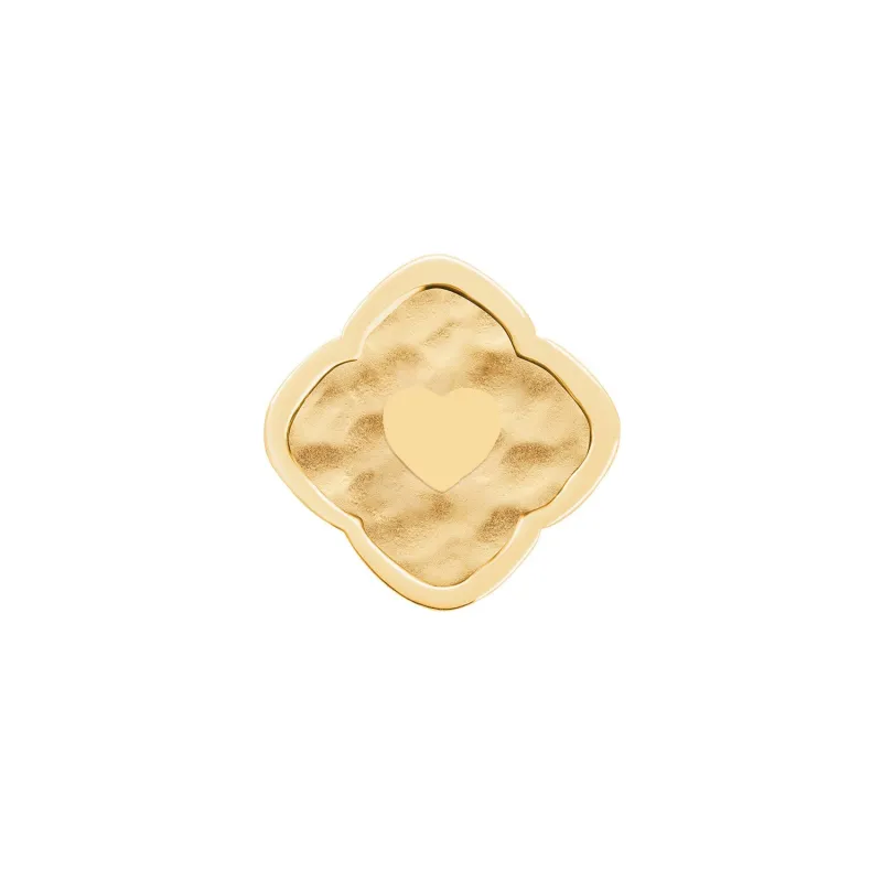 Rosette Molten Clover Charms (Gold) - Heart sold by Abbott Lyon